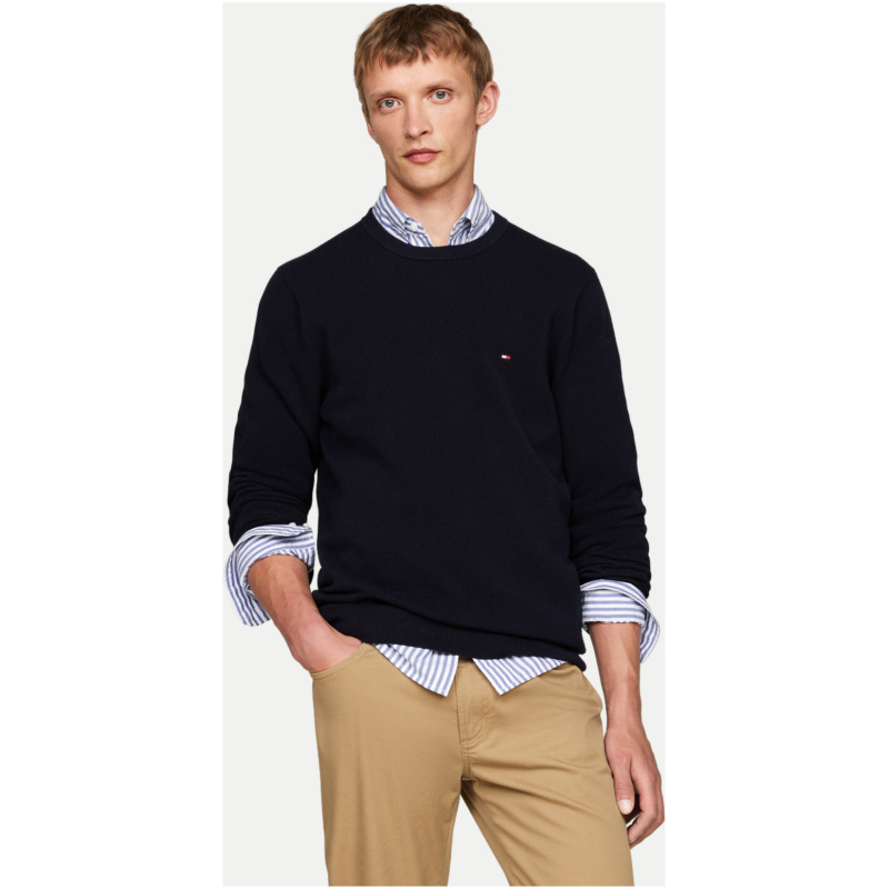 TOMMY HILFIGER Essential structure crew neck